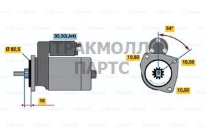 Стартер Bosch - 0001109001