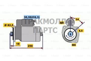 Стартер Bosch - 0001109002