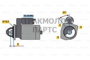 СТАРТЕР  12V 1.7KW - 0001138010