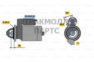 Стартер Bosch - 0001138020