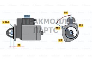 Генератор DAF.MAN Scania 24V 55A - 0001218121