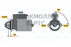 Генератор DAF.MAN Scania 24V 55A - 0001218171