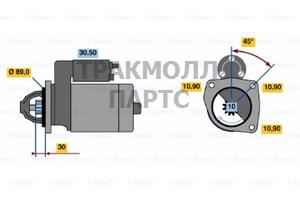 СТАРТЕР 24V BOSCH - 0001231026