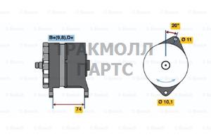 Реле-регулятор генератора AGCO ALLIS 91-00 AGCO WHITE - 0120339515