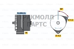 Реле-регулятор генератора AGCO ALLIS 91-00 AGCO WHITE - 0120468045