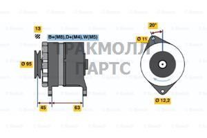 Реле-регулятор генератора AGCO ALLIS 91-00 AGCO WHITE - 0120469026