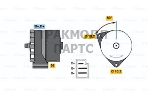 Реле-регулятор генератора AGCO ALLIS 91-00 AGCO WHITE - 0120489935