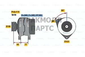 Стартер RENAULT SAFRANE II B54 2.0 16V - 0123320050