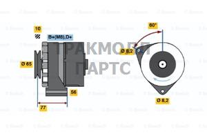 Реле-регулятор генератора AGCO ALLIS 91-00 AGCO WHITE - 0986033110