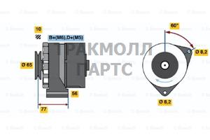 Реле-регулятор генератора AGCO ALLIS 91-00 AGCO WHITE - 0986034930