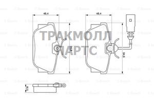 Колодки тормозные дисковые СТАНДАРТ NISSAN Primastar 01 - 0986424542