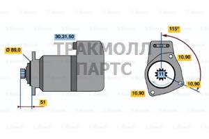 СТАРТЕР  24V 5.4KW - 0001416069