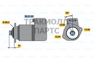 СТАРТЕР 54 KW 24V - 0001416076