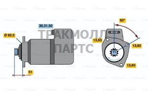 СТАРТЕР  24V 6.6KW - 0001417007