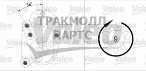 СТАРТЕР 12V  1 4 KW BOSCH - 433309