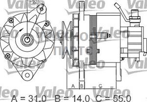 ГЕНЕРАТОР 14V  60A BOSCH - 437145