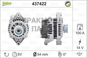 ГЕНЕРАТОР 14V 100A BOSCH - 437422