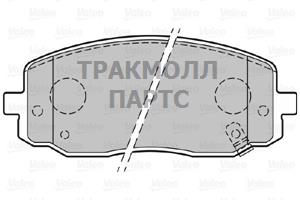 Колодки тормозные передние - 301707