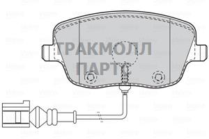 КОЛОДКИ ТОРМОЗНЫЕ - 301720