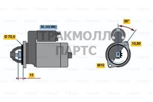 СТАРТЕР  12V 1.1KW - 0001107092