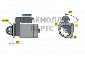 СТАРТЕР  12V 1.4KW - 0001108111