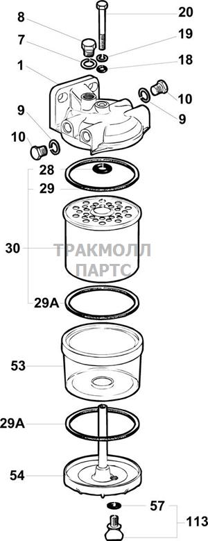 FUEL FILTER ASSEMBLY DELPHI - 5836B100