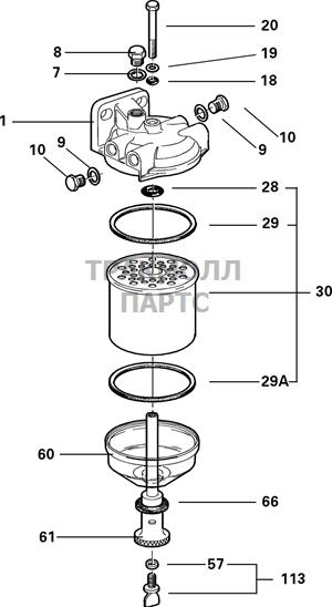 FUEL FILTER ASSEMBLY DELPHI - 5836B325