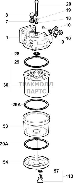 FUEL FILTER AGGLOMERATOR DEL - 5836B540