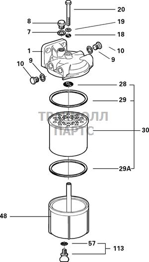 FUEL FILTER ASSEMBLY DELPHI - 5836B820