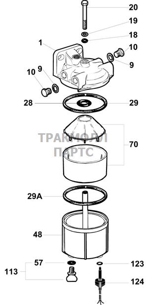 FUEL FILTER ASSEMBLY DELPHI - 5838B500