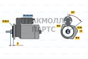 СТАРТЕР  12V 0.9KW - 0001112044