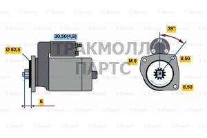 СТАРТЕР  12V 1.1KW - 0001121034