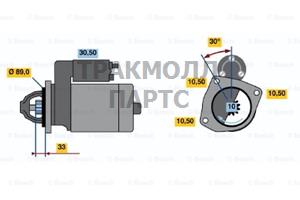 СТАРТЕР  12V 2.4KW - 0001362100