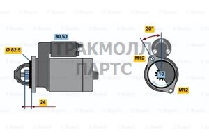 СТАРТЕР  24V 3.2KW - 0001363120