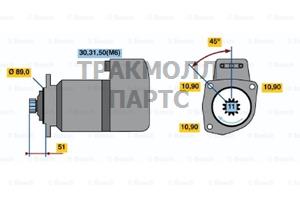 СТАРТЕР  24V 5.4KW - 0001416038