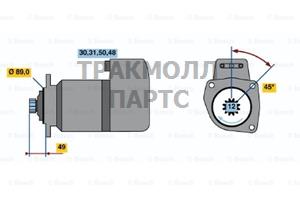 СТАРТЕР  24V 9KW - 0001510010