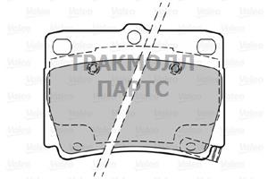 Тормоз. колодки Mitsubishi 23593 15 23595 т.с - 598778