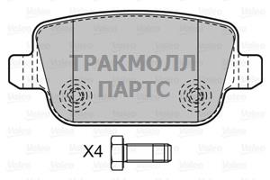 КОМПЛЕКТ ТОРМОЗНЫХ КОЛОДОК - 598935