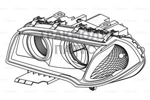 REPLACEABLEBULB HEADLAMP BOSC - 0301235601