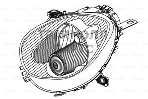 БЛОК ФАРА BOSCH - 0301267205