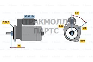 Стартер Bosch - 0986010410