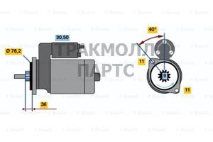 СТАРТЕР  12V 1.7KW - 0986010920