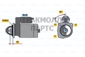 СТАРТЕР  12V 2.9KW - 0986010960