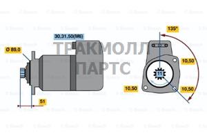 СТАРТЕР  24V 5.5KW - 0986011580