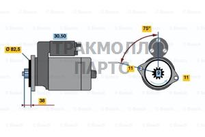 Стартер Bosch - 0986012901