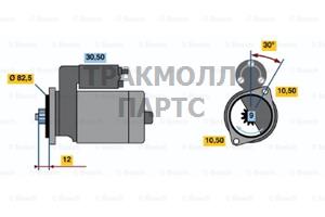 СТАРТЕР  12V 1.2KW - 0986014231