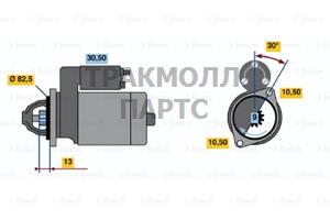 Стартер Bosch - 0986014281