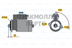 СТАРТЕР  12V 1.4KW - 0986014451