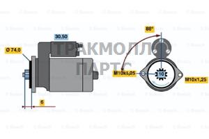 Стартер Bosch - 0986014491