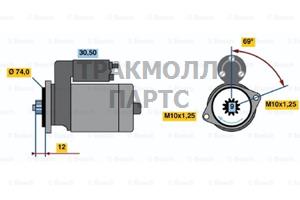 СТАРТЕР  12V 1KW - 0986014501